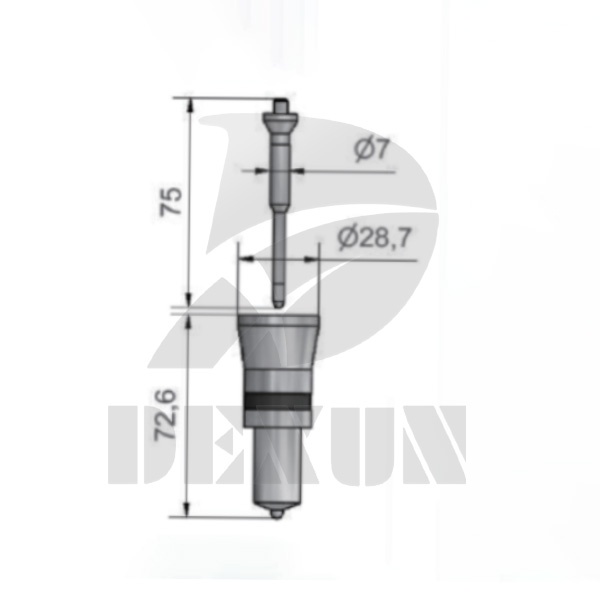 MTU 4000.01 Nozzle U9191A For Injector VTOG268W48B