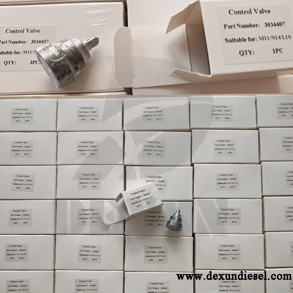 Suqian Dexun sends 100pcs Cummins M11 N14 L10 Injector Control Valve 3034407 to Customer