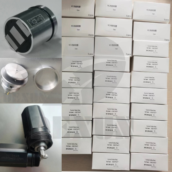 Suqian Dexun Sends Cummins M11/N14/L10 injector Coil 4307545 Control Valve Poppet Valve 3034407 and Solenoid Valve ASSY 4307454 to Customer