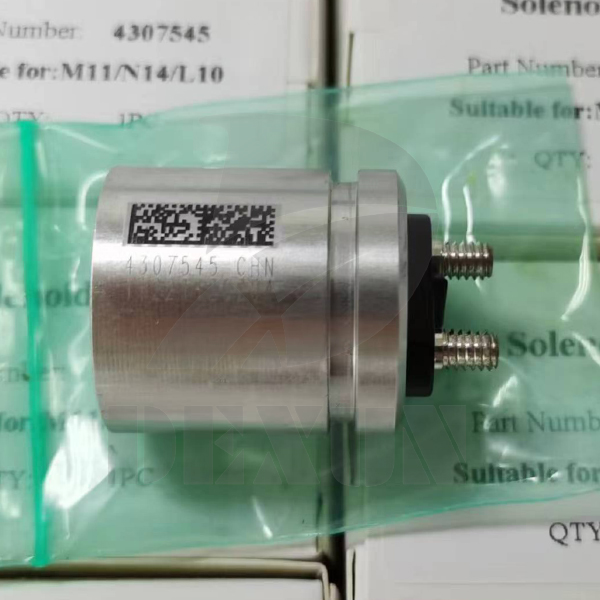 Suqian Dexun sends 200pcs 4307545 Cummins M11 N14 injector solenoid coil to customer